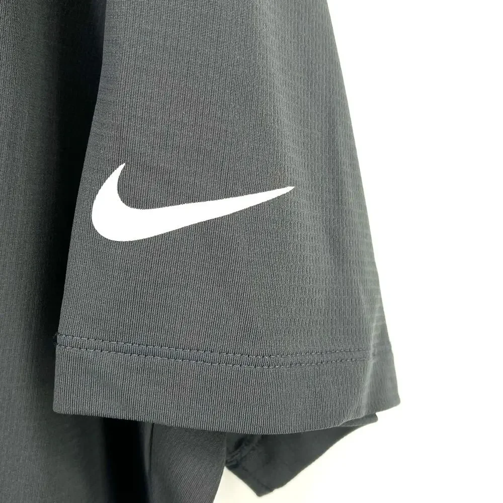 Nike NFL Super Bowl LVII 2022 Polo Shirt Mens Sz M KC Chiefs Eagles Gray Dri Fit